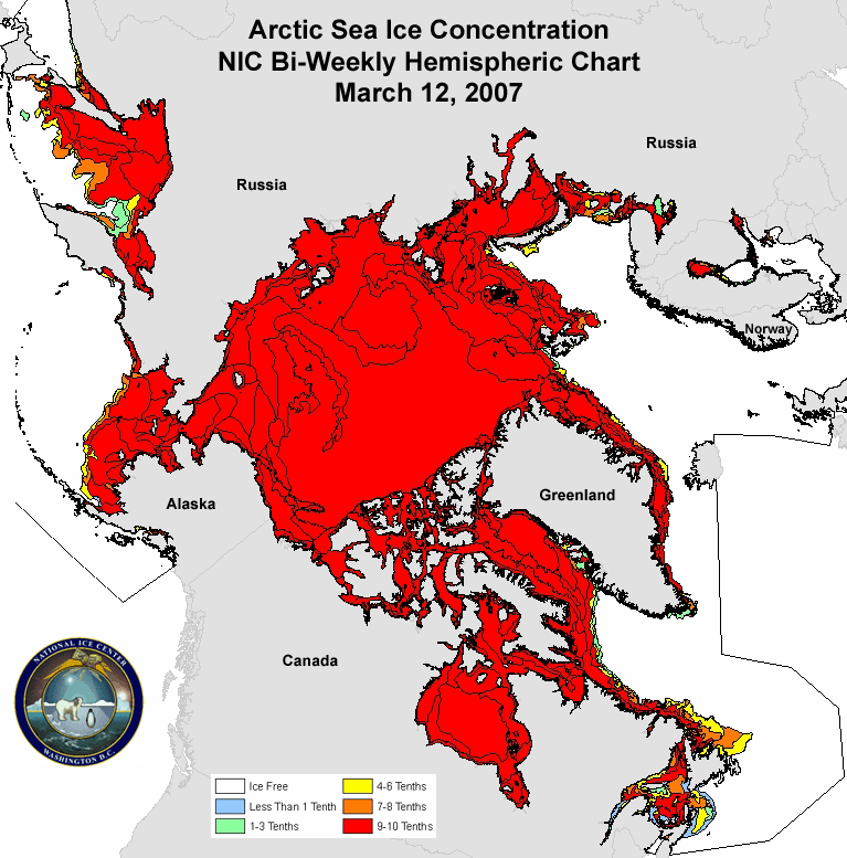 2007 sea ice extent