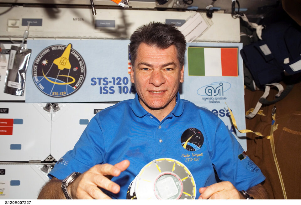 Paolo Nespoli during his previous flight