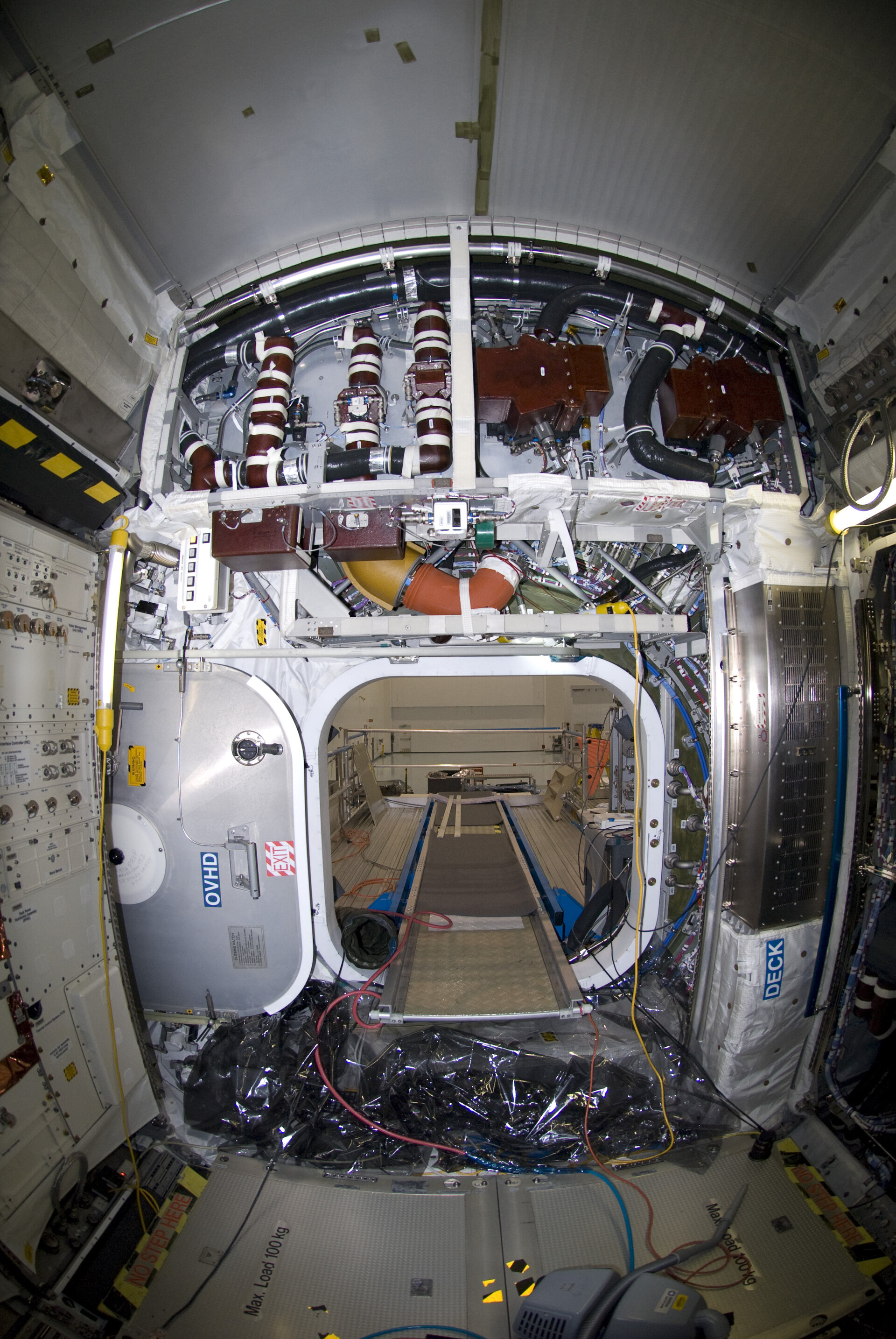 Interior view of the European Columbus laboratory