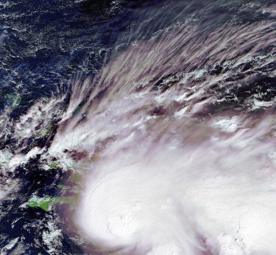 Tropical Storm Noel captured by Envisat