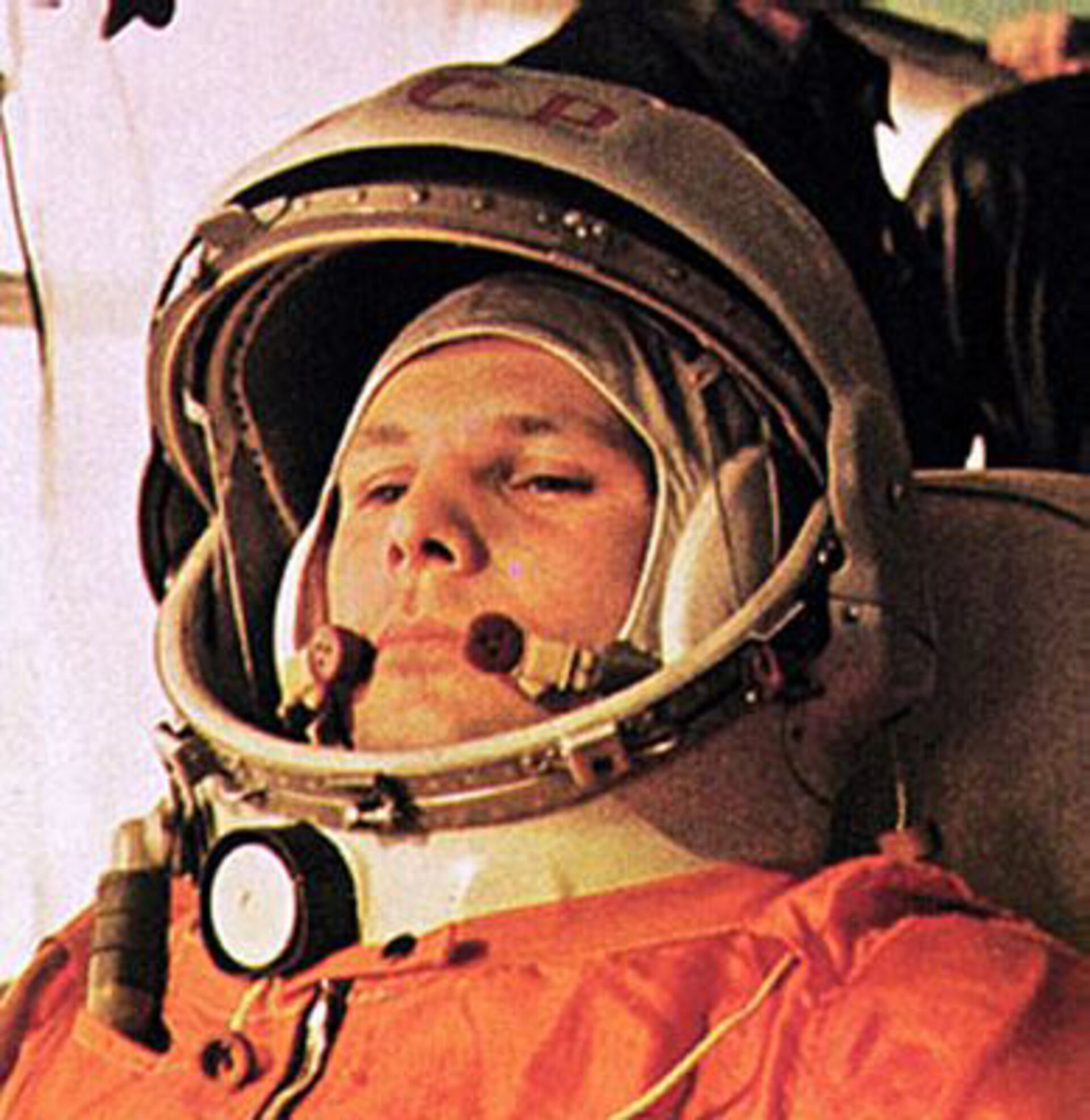 Yuri Gagarin the first human in space, on Vostok 1