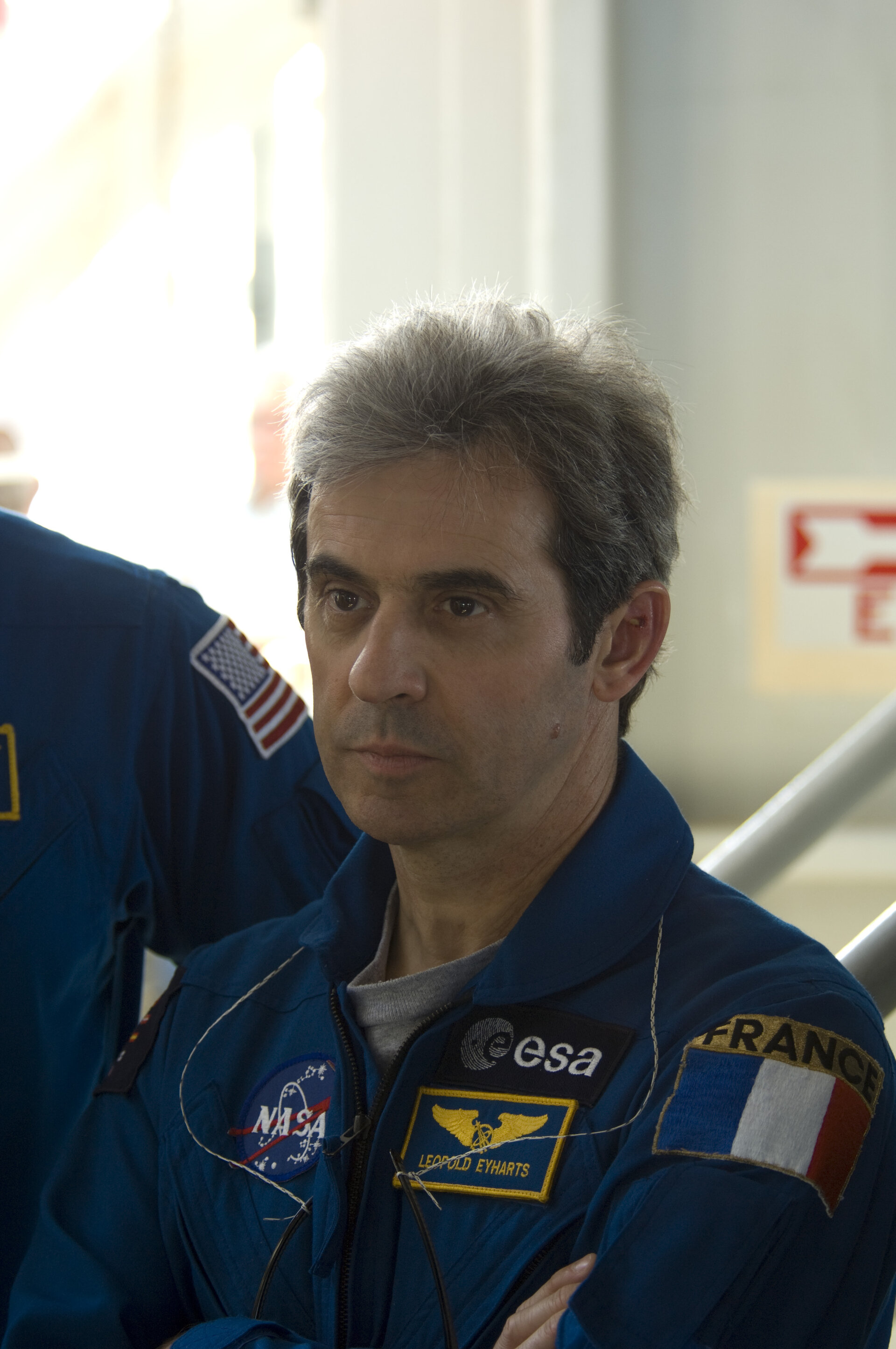 Léopold Eyharts during STS-122 Terminal Countdown Demonstration Test activities at NASA's Kennedy Space Center, Florida