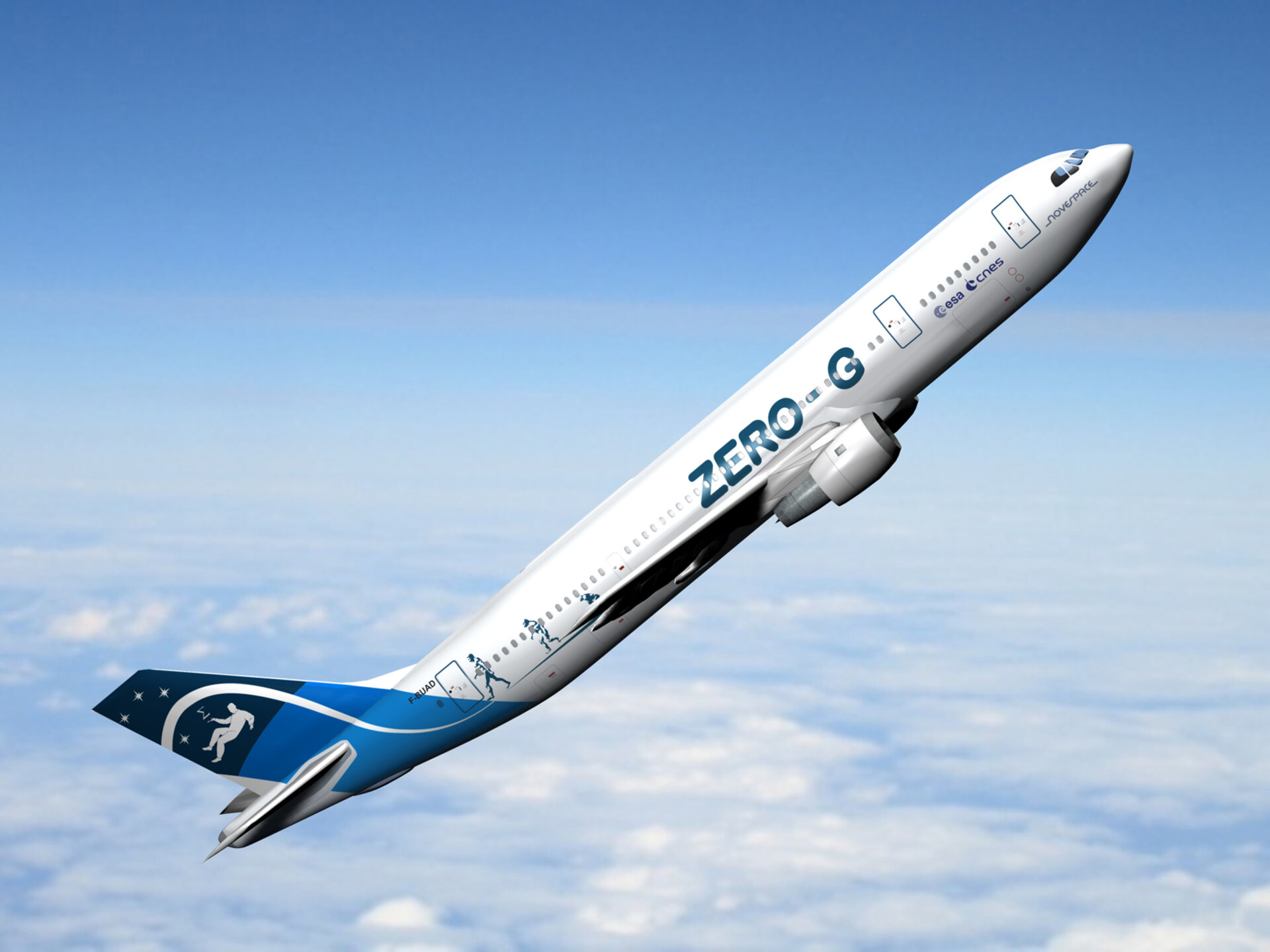 Zero-G Airbus A300 for parabolic flights