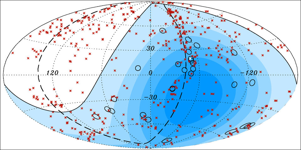 Auger optical map of highest energy cosmic rays