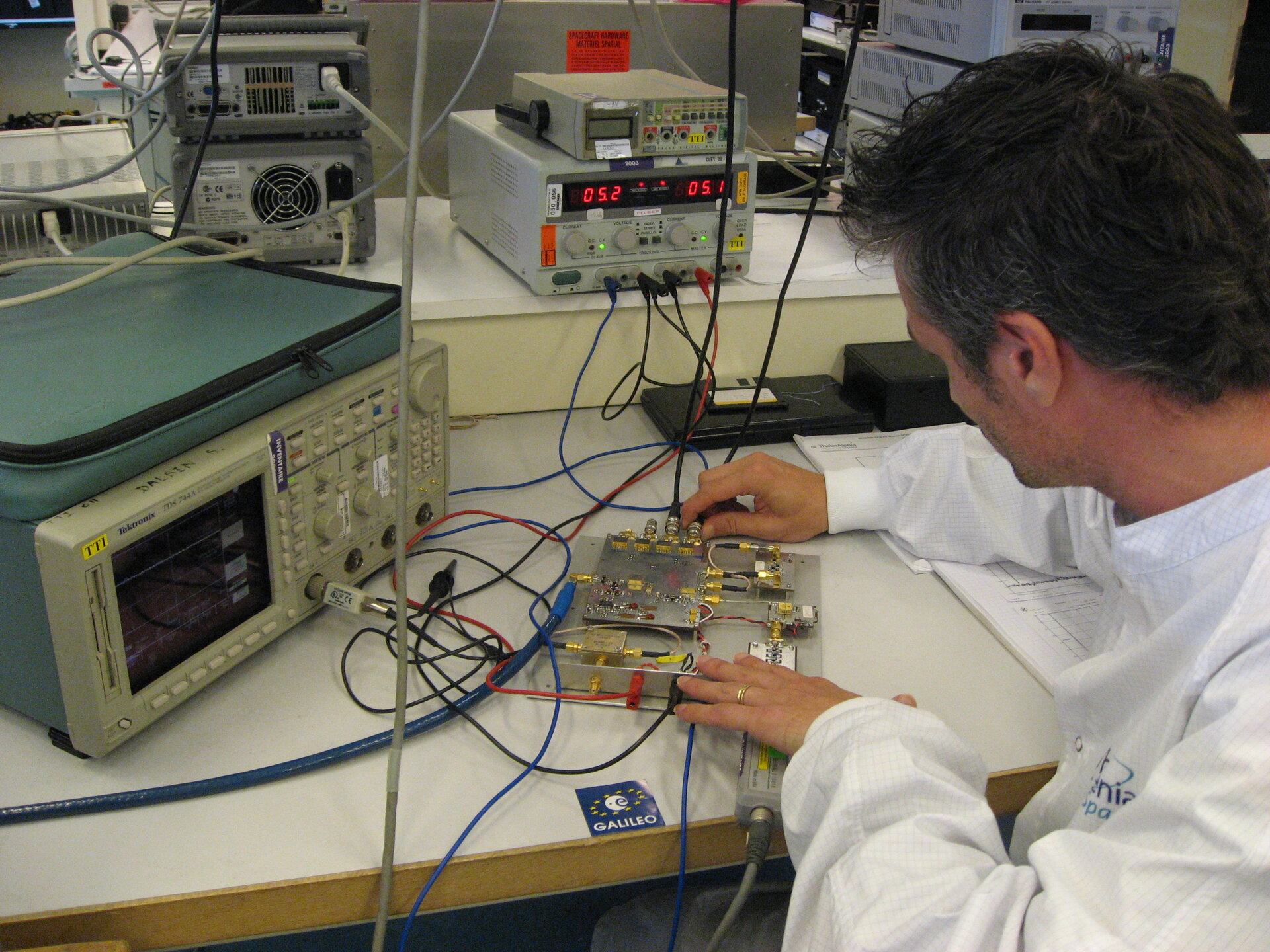 Galileo IOV satellite subsystem under test