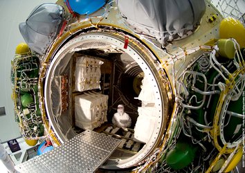 Jules Verne ATV loaded with cargo at Europe's Spaceport in Kourou, French Guiana