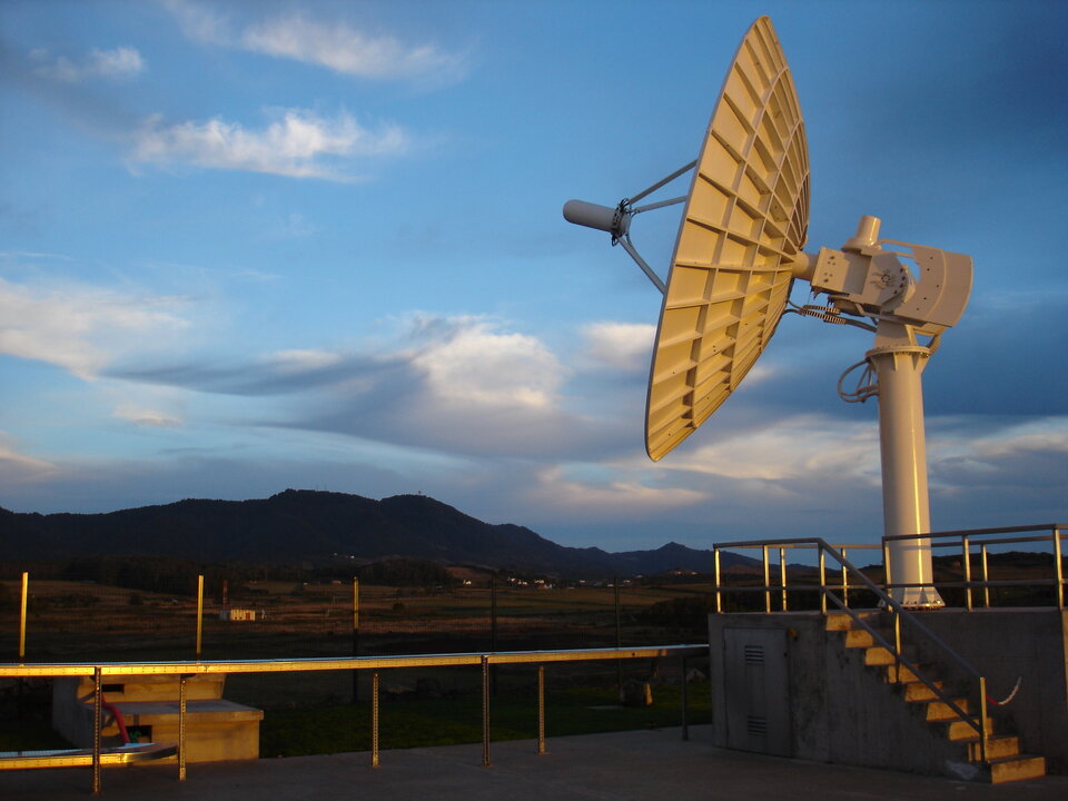 Bodenstation auf Santa Maria in den Azoren