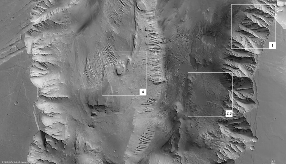 Candor Chasma, annotated nadir view