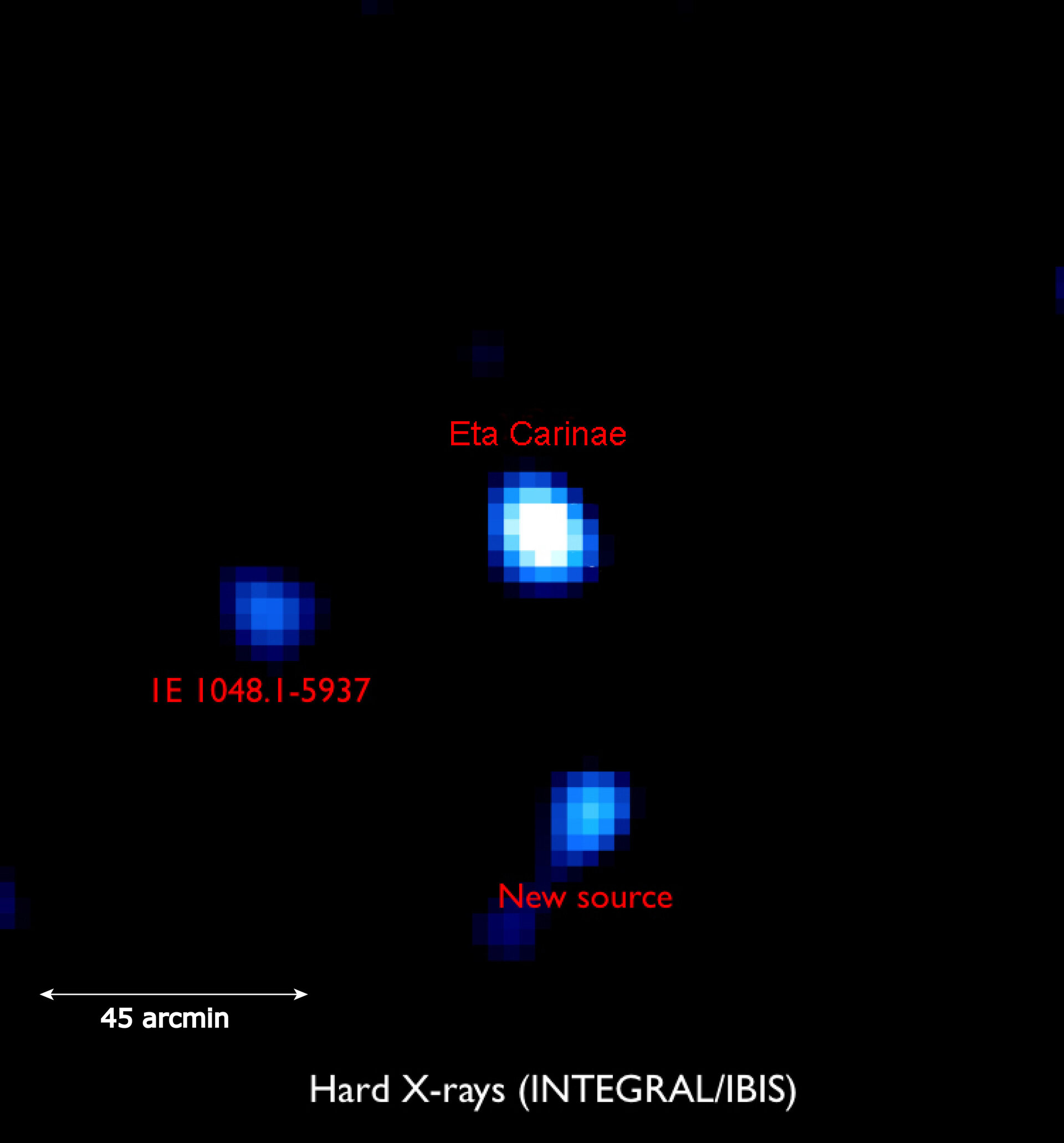 ESA Eta Carinae, as seen by Integral