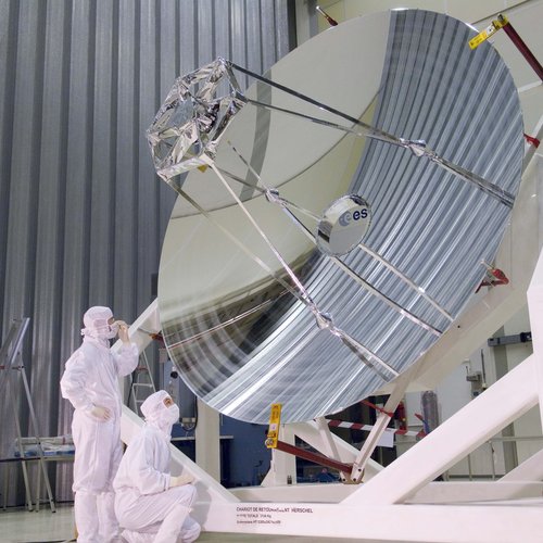 Herschel telescope mirror at ESTEC