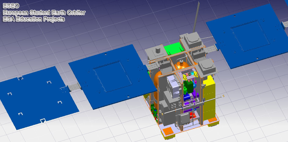 The ESEO student satellite will travel to the Van Allen Belts © Warsaw Uni. Technology