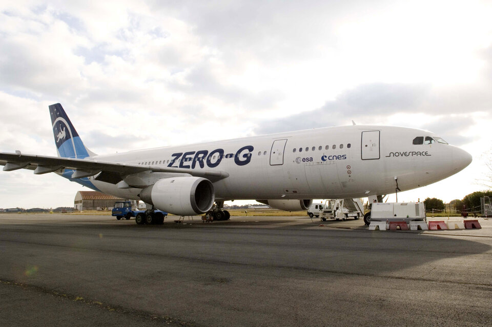 ESA's parabolic flight campaigns use the 'Zero-G' A-300 Airbus