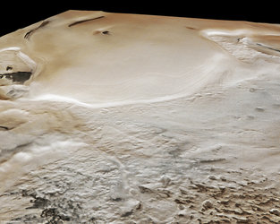 Promethei Planum, perspective view