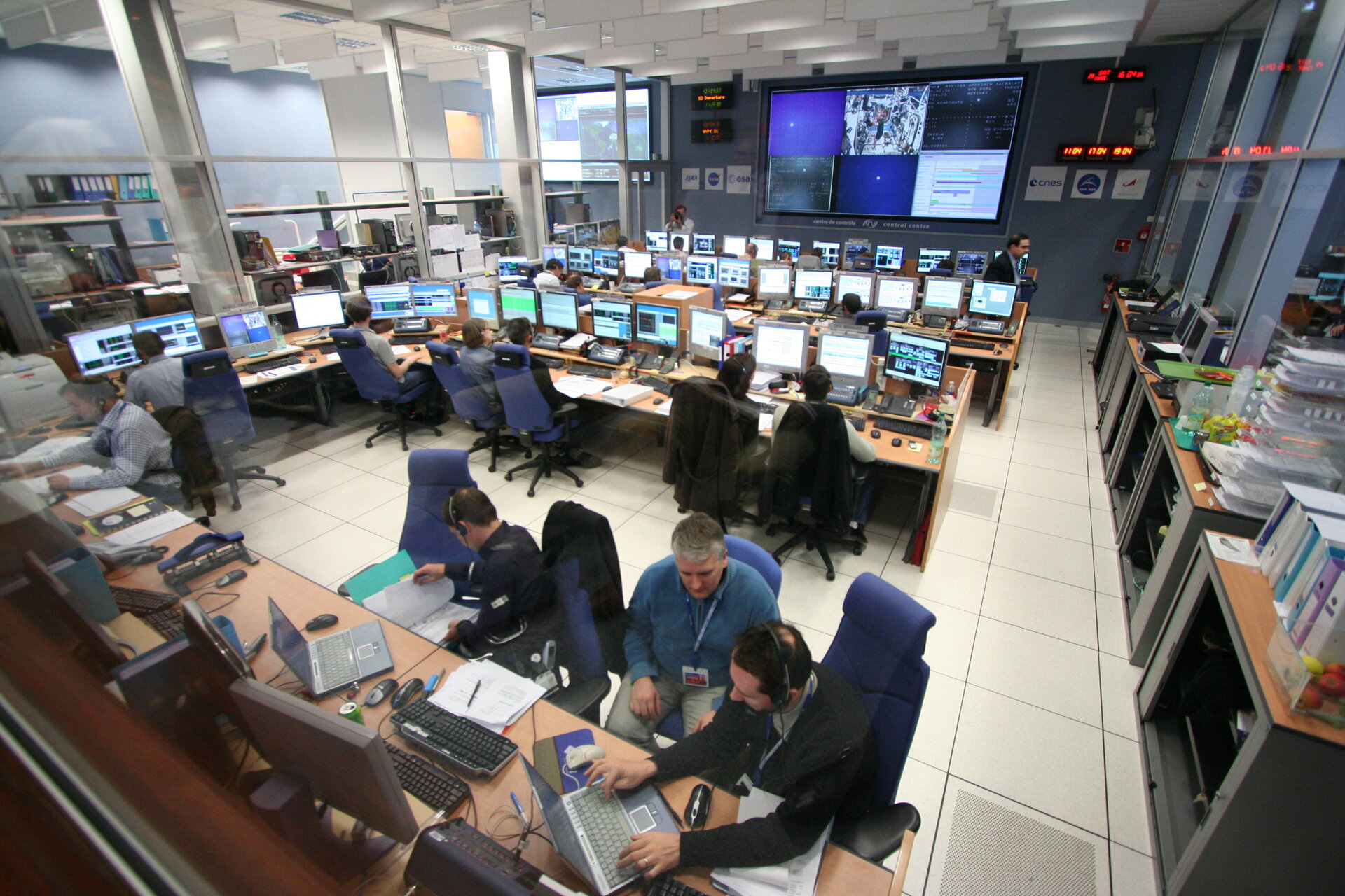 View inside the ATV Control Centre during Demonstration Day 1