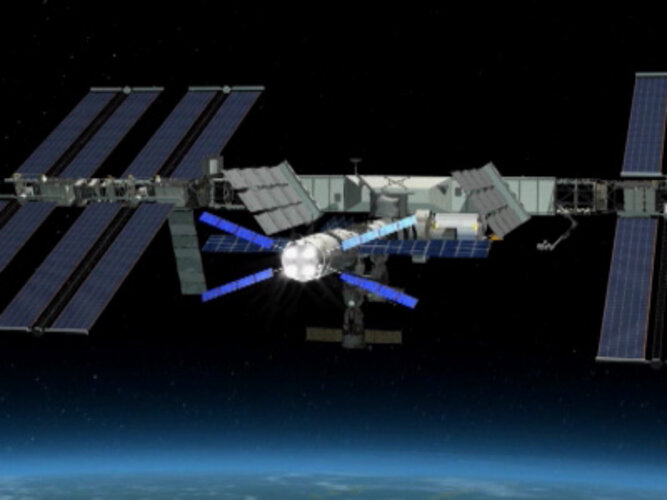 Animation of the ISS re-boost performed by Jules Verne ATV