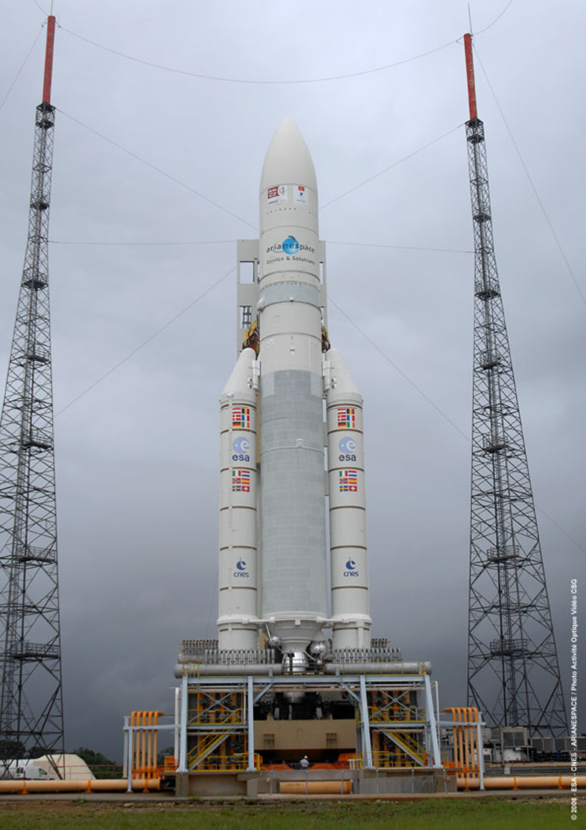 Ariane 5 V182 at launch zone three