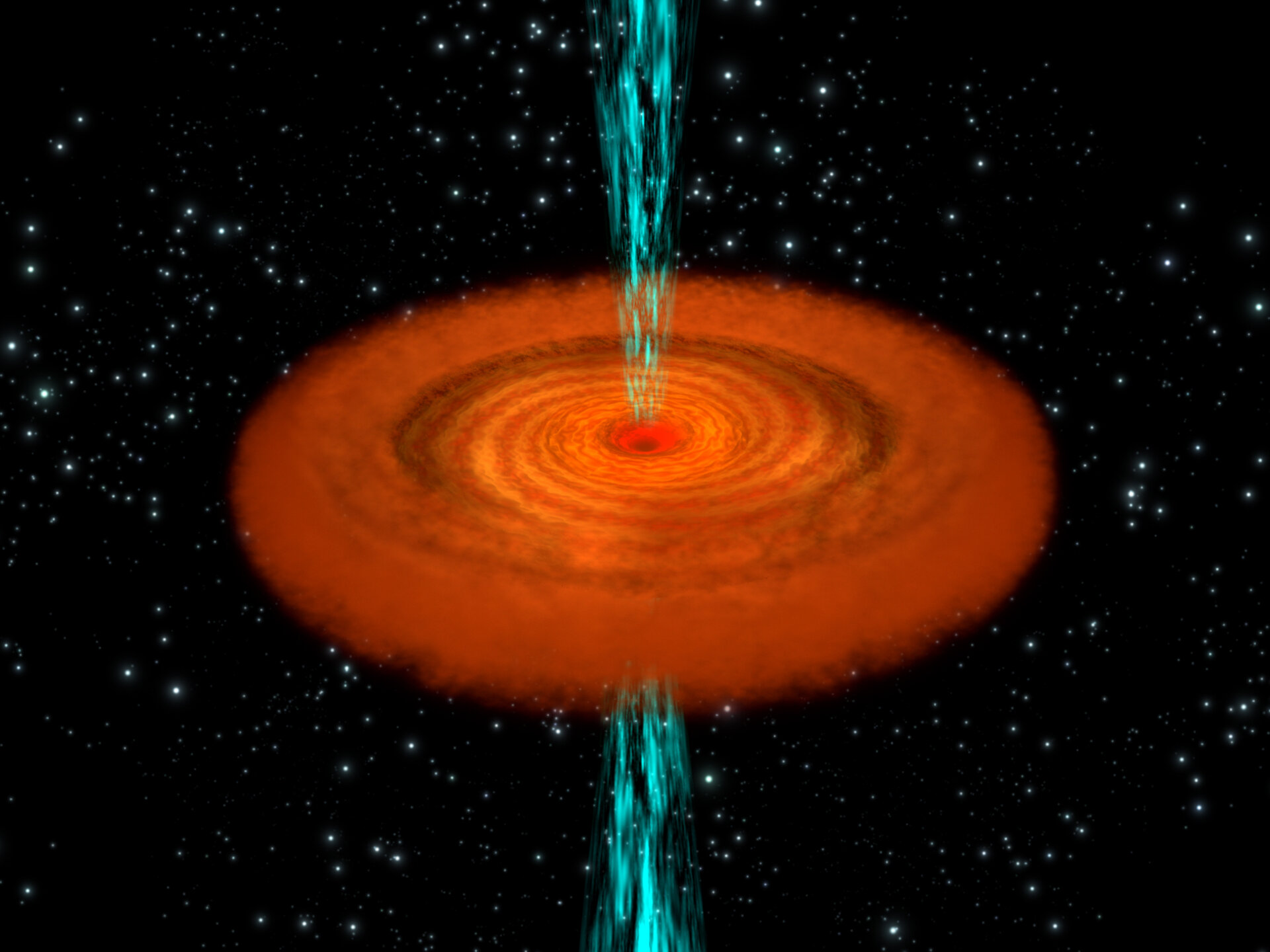 BAL quasar, side view