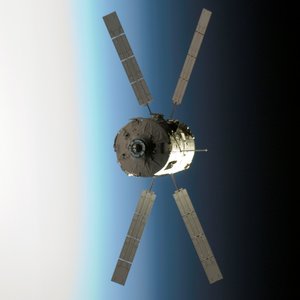 ATV Jules Verne approaches Space Station