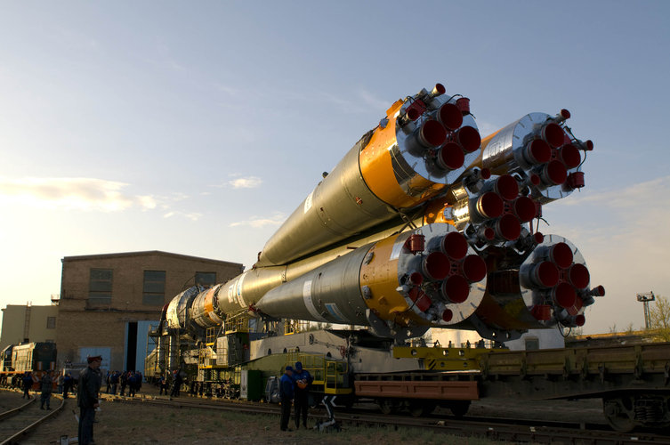 Soyuz-Fregat launch vehicle carrying GIOVE-B