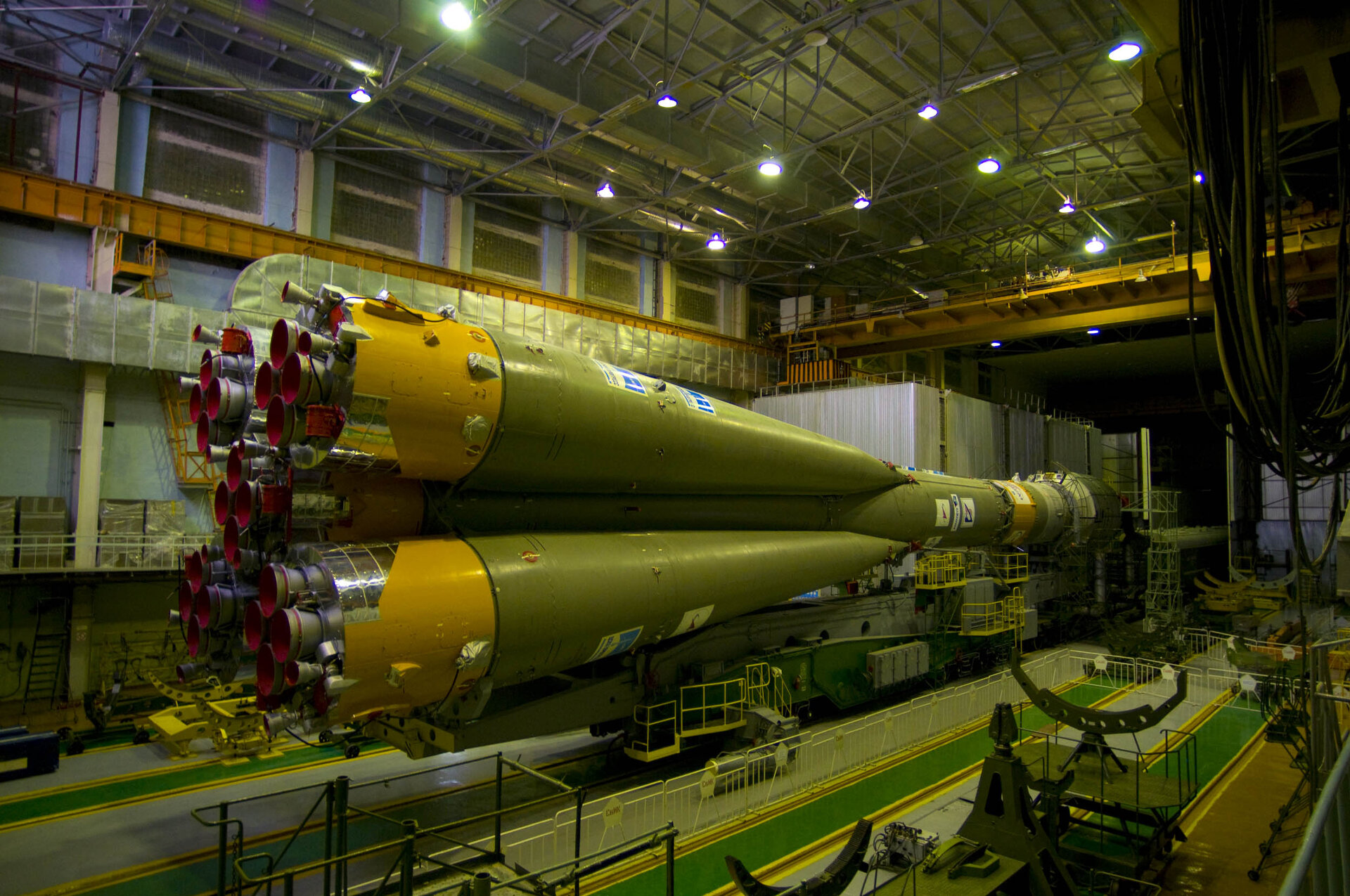 The Soyuz-Fregat launch vehicle carrying GIOVE-B