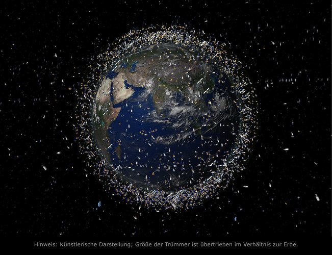 Weltraummüll in der erdnahen Umlaufbahn (LEO)