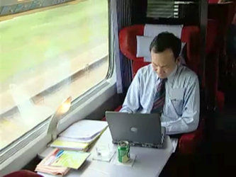 Broadband internet via satellite aboard Thalys