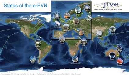 Det europeiska JIVE-institutet samlar signaler från radioteleskop över hela världen och sätter ihop till en samlad bild