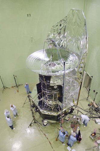 Herschel being prepared for acoustic tests