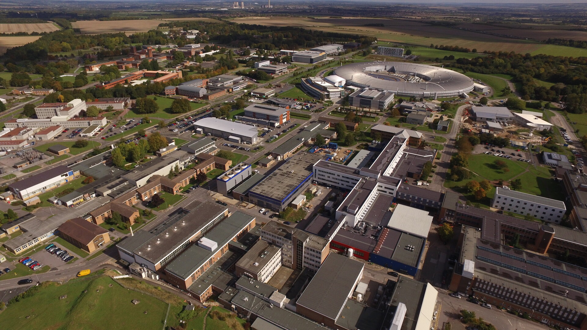 Aerial view of Harwell Campus