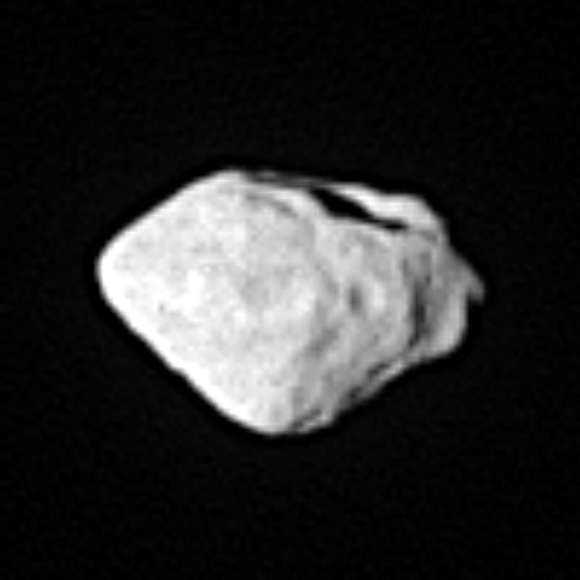 Animación del máximo acercamiento de Rosetta al asteroide Steins