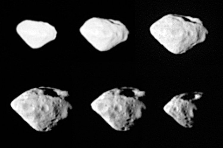 El asteroide Steins a 800 Km de distancia
