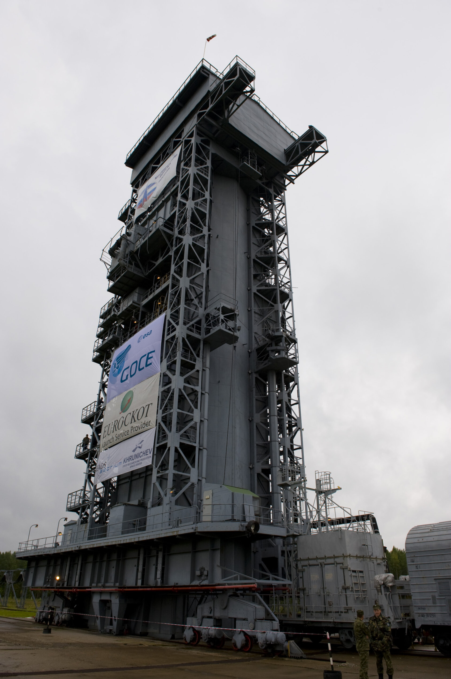 Rockot launch tower