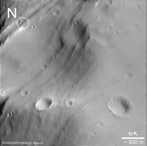 Details of Phobos’s surface