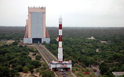 PSLV-C11 launcher on its way to launch pad