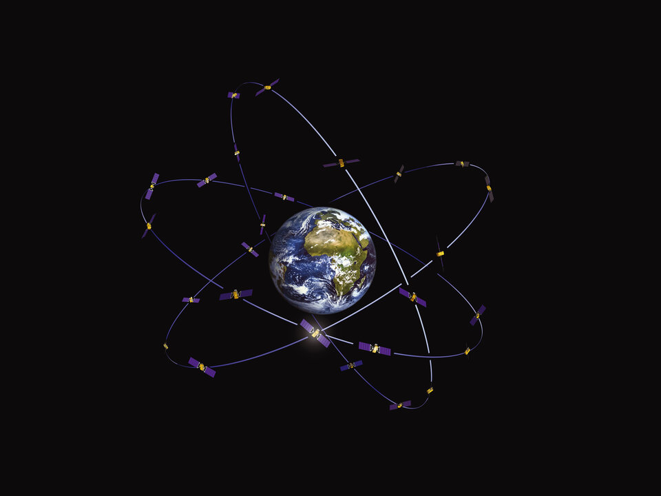 Galileo's constellation of 30 navigation satellites