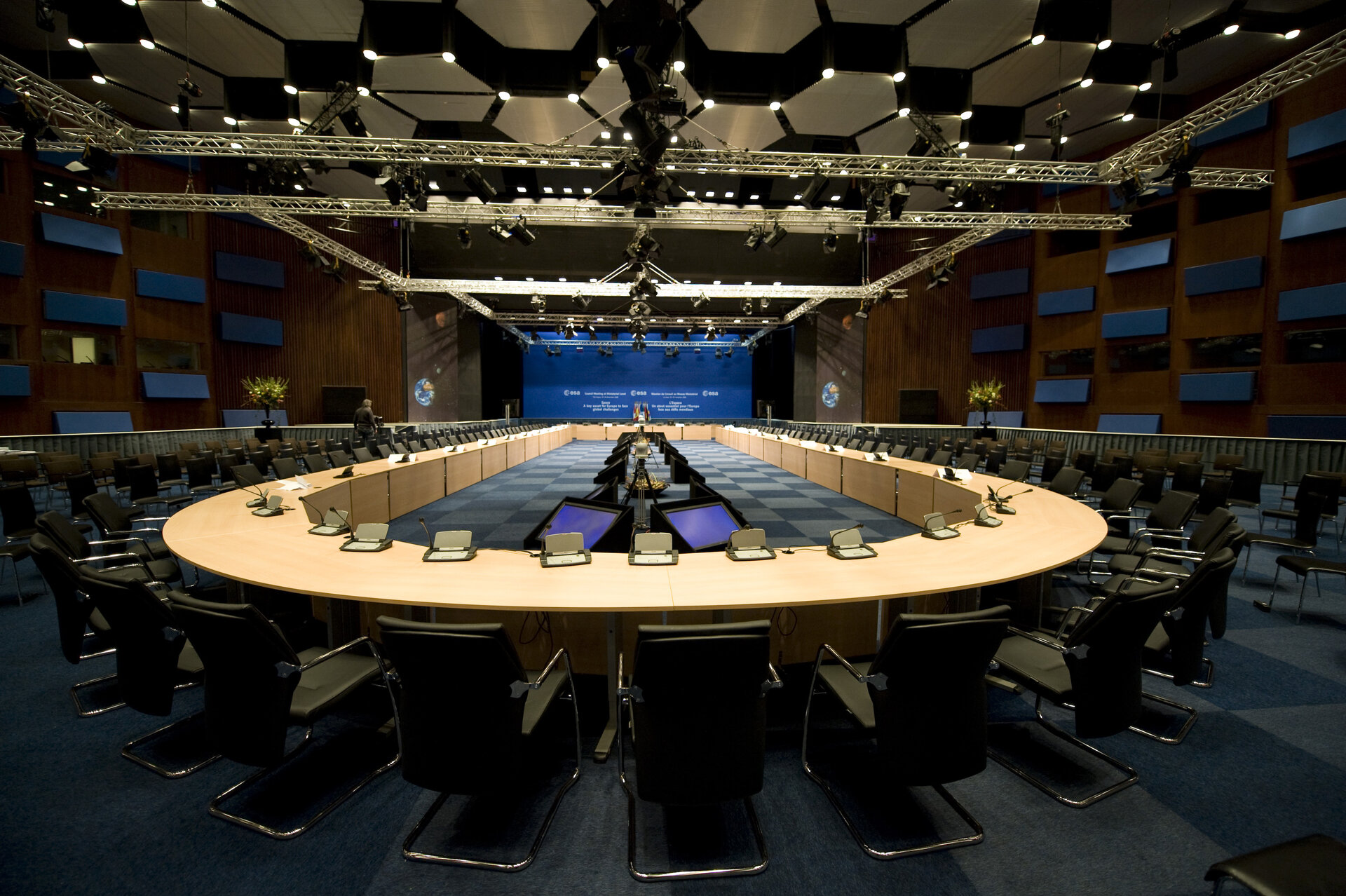 Main conference room in the World Forum Convention Centre
