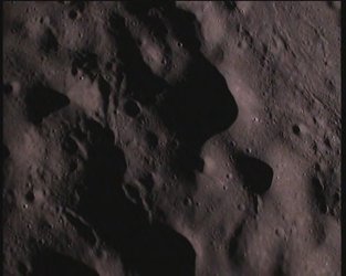 Raw image of the lunar surface