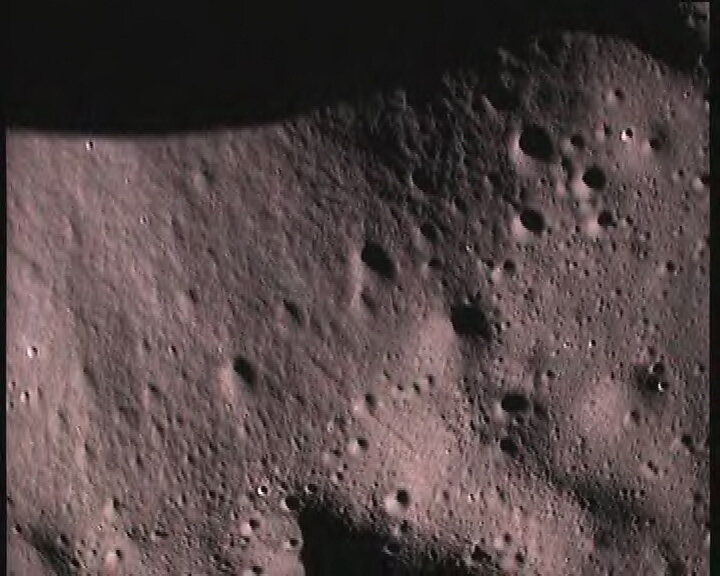 Raw image of the lunar surface