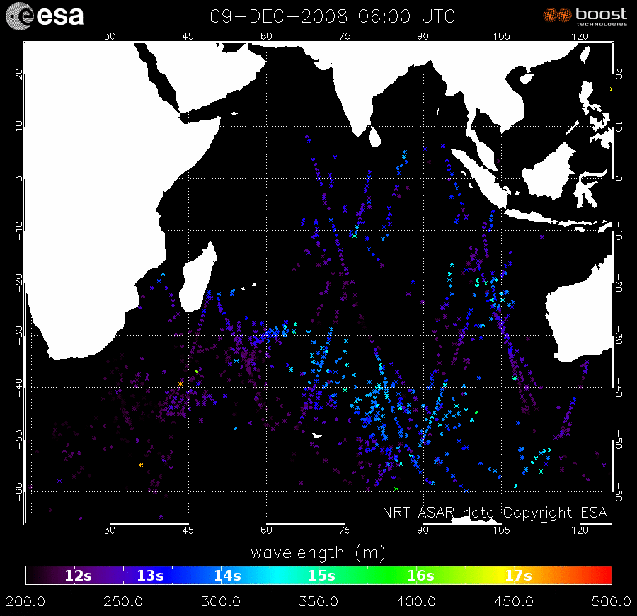 Swell tracking in the Indian Ocean