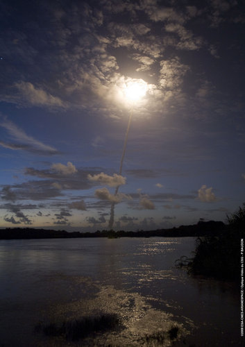 Ariane 5 ECA V187 lifts off