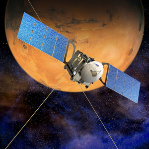 Artist's view of Mars Express in orbit