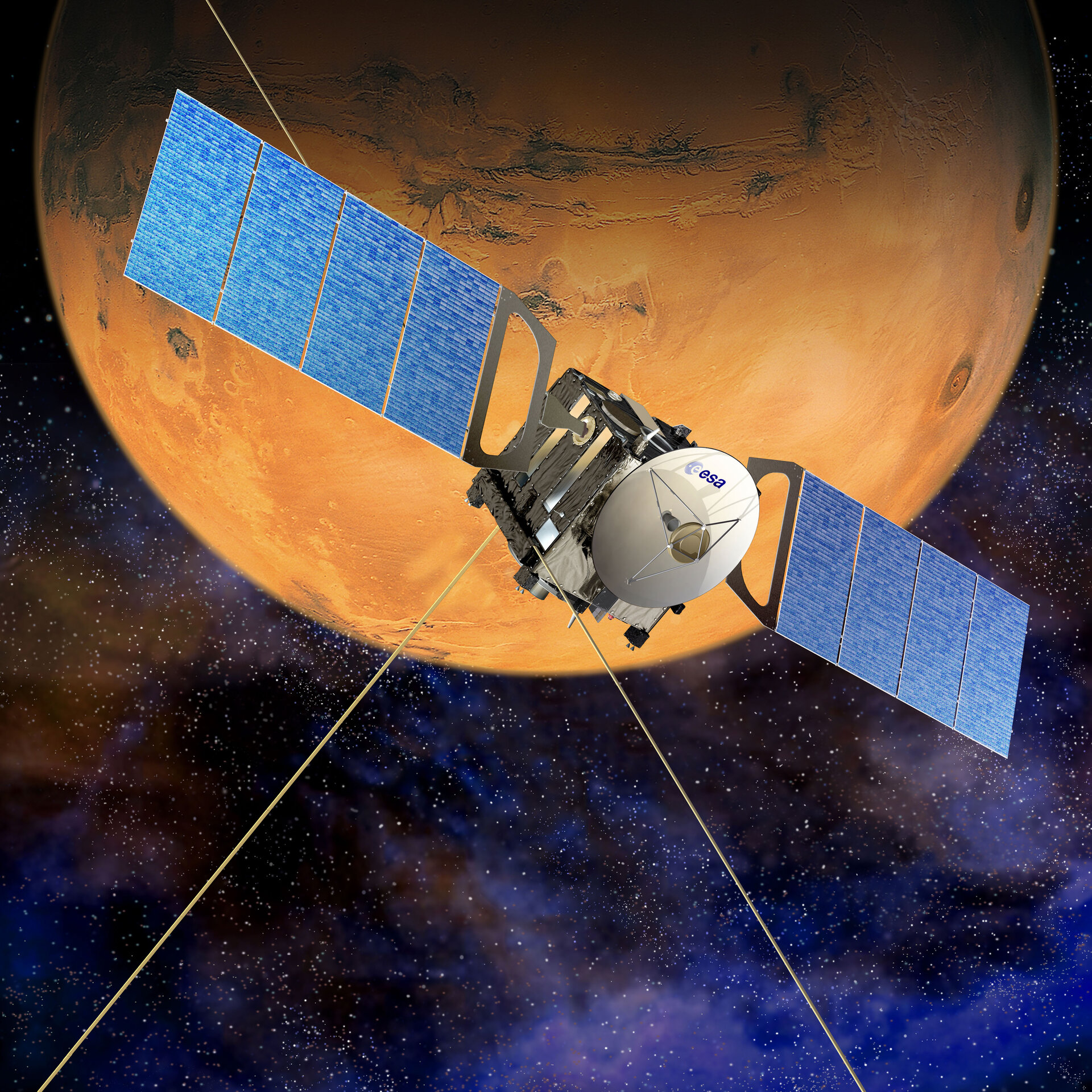 Artist's view of Mars Express in orbit