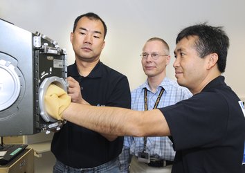 JAXA astronauts training at EAC