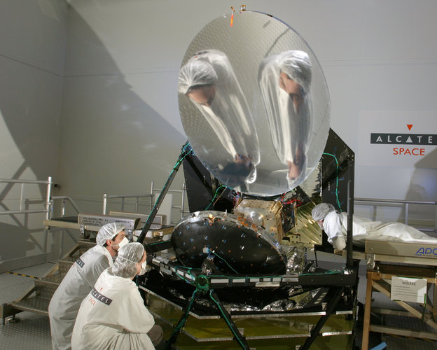 Planck spacecraft during testing