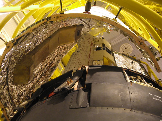 Looking up - just before encapsulation