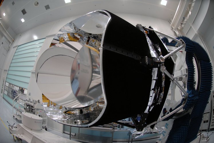 Real view of the Planck satellite