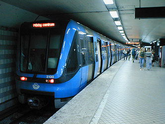 Stockholm metro train