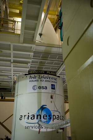 Ariane 5 carrying Herschel and Planck