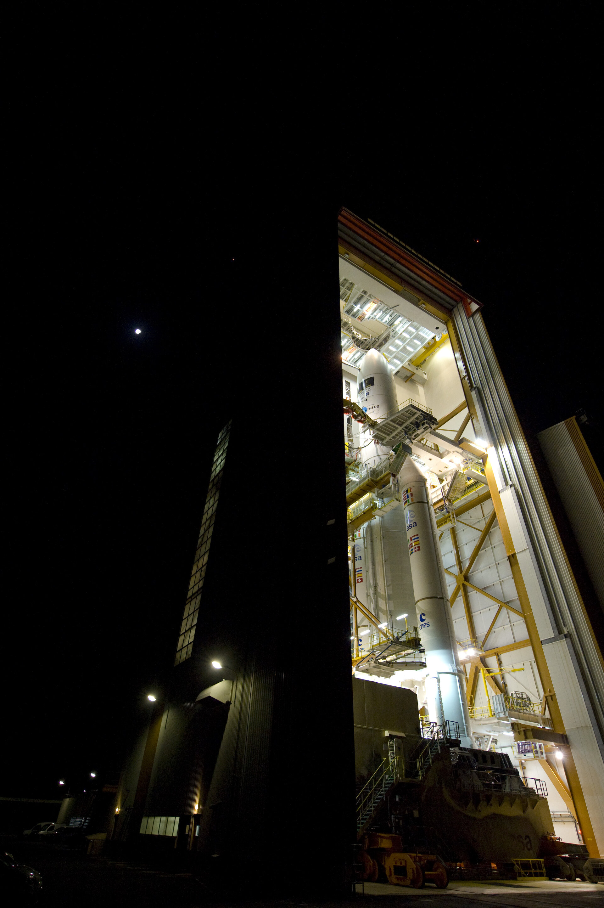 Ariane 5 enclosing Herschel and Planck