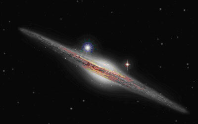 Kein UFO: So "sieht" XMM-Newton eine Galaxie (Künstler. Darstellung)